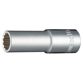 Tone Deep Socket (12 Angles) HP3D-10L Insertion Angle 0.3 inch (9.5 mm) (3/8 mm), Double Side Width 0.4 inches (10 mm)