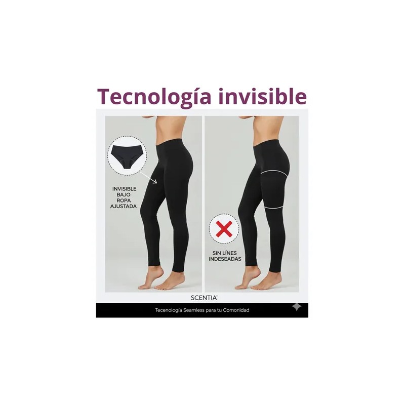 3 Calzones Menstruales Scentia Bambú Antifugas Antiolor