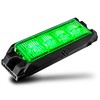 LAMPHUS NanoFlare 4" 4W Green LED Surface Mount Police Grill