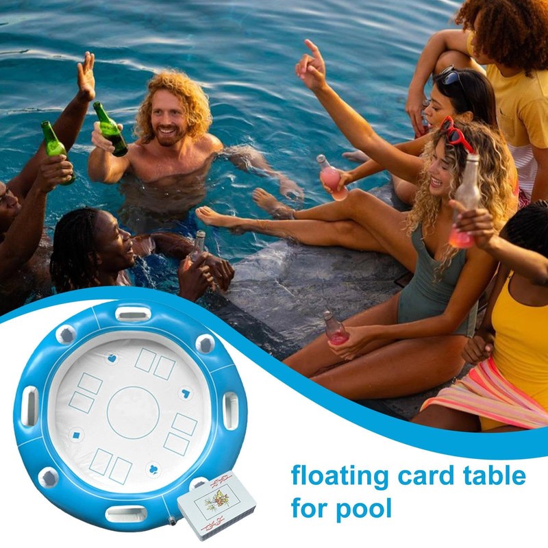 Floating Pool Game Table,Swim Pool Inflatable Card Game Table -