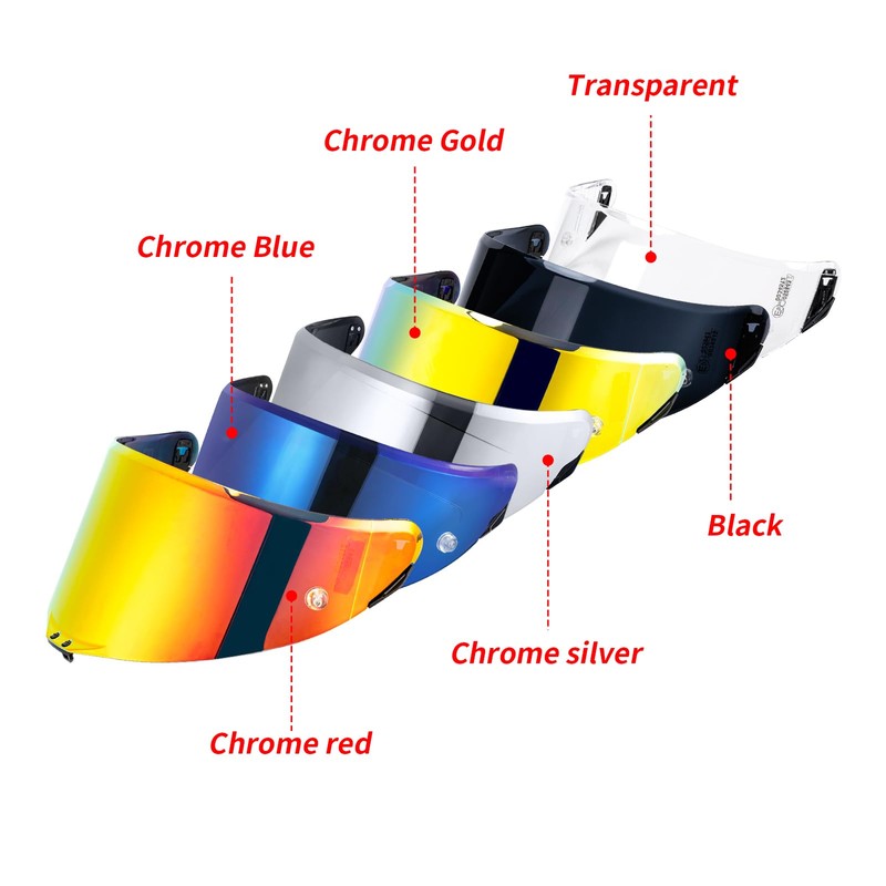 JQF Gear Helmet Shield Visor for Pista GPRR/Pista GPR/Corsa-R Motorcycle