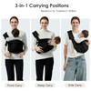 Shiaon Toddler Sling Carrier, Lightweight Baby Sling for Newborn, Adjustable
