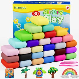 Modelling Clay Air Drying - 30 Colours Modelling Clay Air Drying for Children, Gift for Boys and Girls Aged 3-12 Years (30)