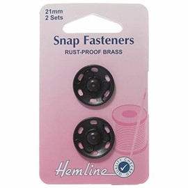Snap Fastners Black [21mm]