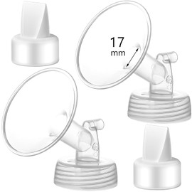 Momstouch 17mm Flange and Duckbill Valve Compatible with Spectra S1 S2 9 Plus Breastpump Replacement to Pump Parts, Not Original, Replace Accessories.