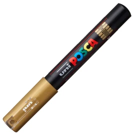 uni-ball 186781 - POSCA Marker mit extra feiner Rundspitze - gold