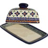 Polish Pottery Butter Dish 4" X 7" From Zaklady Ceramiczne