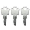 (3) KeyPower 101E-225E Keys for HON File Cabinet & Office
