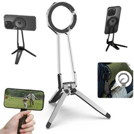 Unitaku Magsafe Tripod, Integrated Mountaineering Buckle, Super Strong N52, Folding Thickness: 0.3 inches (0.9 cm), Ultra Thin and Lightweight, 4.6 oz (130 g), 360° Rotation, Compatible with