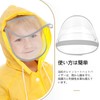 LIOOBO Rain Hood with Visor Clear Plastic Rain Hat Wide