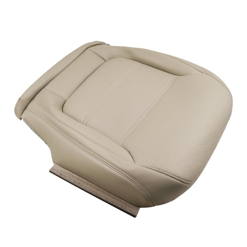 moseiny Tan Driver Side Bottom Leather Seat Cover for Jetta