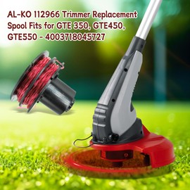 112966 Replacement String Spool for AL-KO GTE 350/450/550, Strimmer Replacement Spool with RS0010 Cover (6 Spools + 1 Cover)