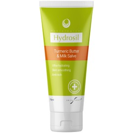Hydrosil Turmeric Butter & Hypoallergenic Donkey Milk Salve – Soothing Natural Moisturiser for Dry, Sensitive & Eczema-Prone Skin | Calms Redness, Itch & Irritation | Non-Greasy Fragrance-Free (75 ml)