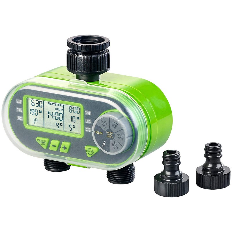 Royal Gardineer Rain Sensor Irrigation: Digital Irrigation Computer with Display,