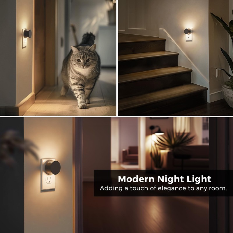 L LOHAS LED Night Lights Plug into Wall,[2-Pack] Plug in