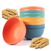 Wheat Straw Bowl Sets, 8PCS Unbreakable Wheat Straw Cereal Bowls,