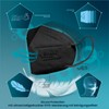 60 FFP2 Black Masks CE Certified Made in Italy BFE