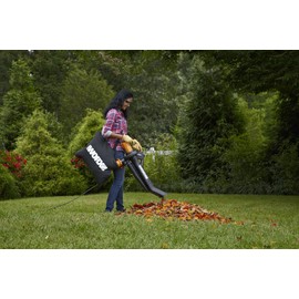 WORX WG509 12 Amp Trivac, 3 in 1 Electric Leaf Blower, Leaf Vacuum & Leaf Mulcher for Lawn Care