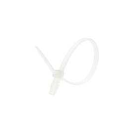 6 Inch Natural Intermediate Push Mount Cable Tie - 100 Pack