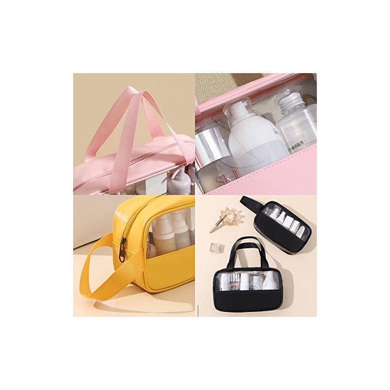 Clear Toiletry Bag 3 pcs, Waterproof Wash Bags Set in
