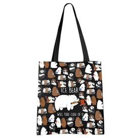 Ice Bear Tote Bag Ice Bear Lover Gift Ice Bear Will Take Care Of It Gift Polar Bear Gift (ICE BEAR tote CA)
