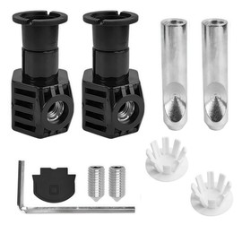 Kluge Toilet Seat Attachment for Wall Hanging Toilets, Wall Toilet Connection Set, Includes Stainless Steel Mounting Hinges and Oil Lid Screws, Universal Set for Wall-Mounted Toilets