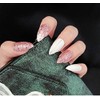 Set of 24 Nail Tips Long Fake Nails Tongues Waterdrop