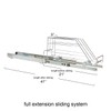 Household Essentials Glidez Multipurpose Chrome-Plated Steel Pull-Out/Slide-Out Storage Organizer for