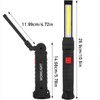 Rechargeable 360° Rotatable LED Work Light, Magnetic Handheld LED Work