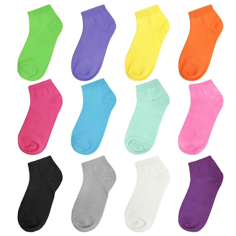 12-Pack calcetines de tobillo Mujer Varios colores tamaño 9 -