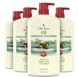Old Spice Fresher Body Wash for Men, Fiji with Palm Tree Scent, 30 fl oz (Pack of 4)