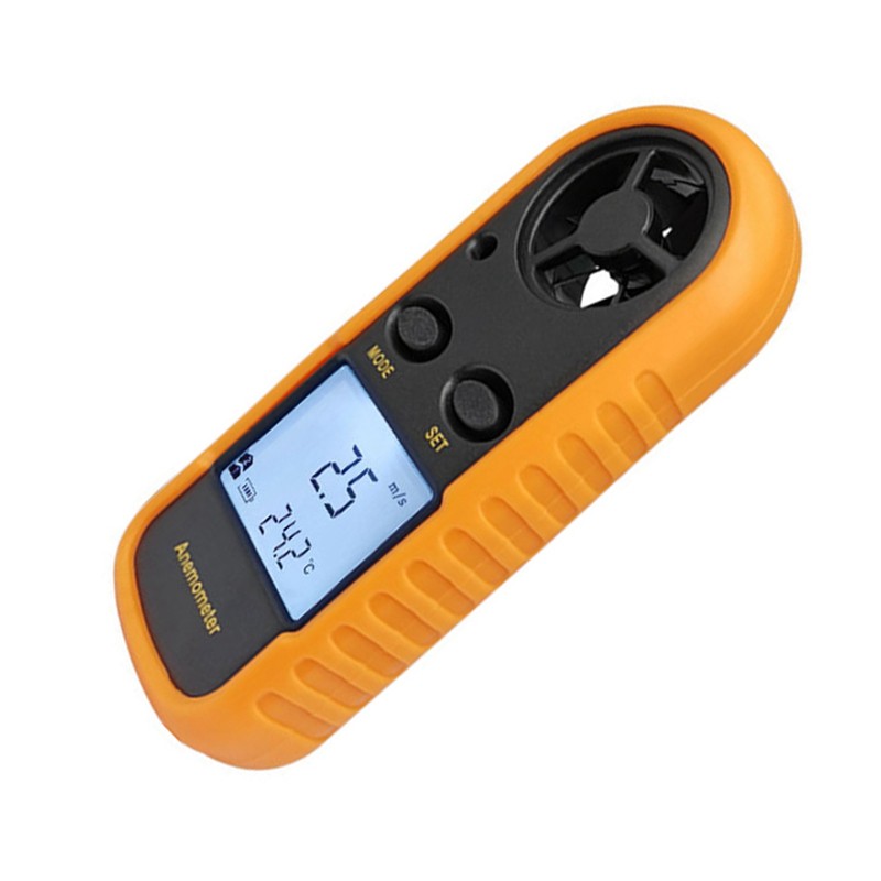 Digital Anemometer Backlit Quick Response Mini Portable Wind Speed Meter