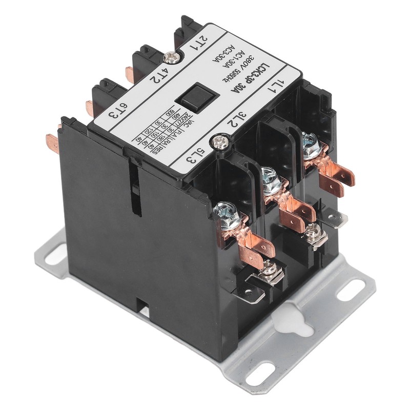 LCK3 3P 30A AC Contactor Heat Resistant PP Shell Silver