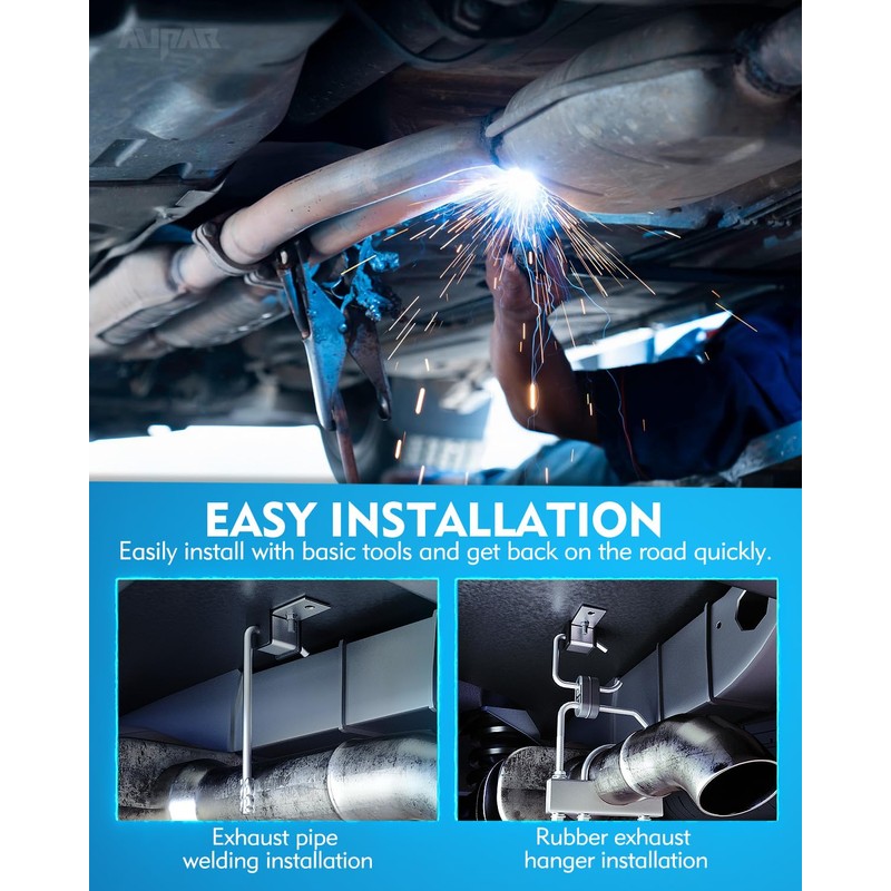 Aupar 2 Pack Exhaust Hanger Rod, Universal Muffler Hanger Rod