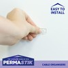 Permastik Removable Adhesive Wire Clips, Holds 0.6 Pounds Each, 108