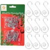120Pcs Silver Christmas Ornaments Hangers Hooks for Christmas Tree Baubles,