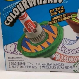 Crayola Colourwhirls Spin Art Set Toy with 3 Washable Markers