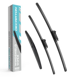 DECARTON 3 wipers Replacement for GMC Acadia 2012, Windshield Wiper Blades Original Equipment Replacement - 24"/21"/11" (Set of 3) Be Good Fitting Top Lock Wiper arm, Not Fit for U & J Hook Wiper Arm