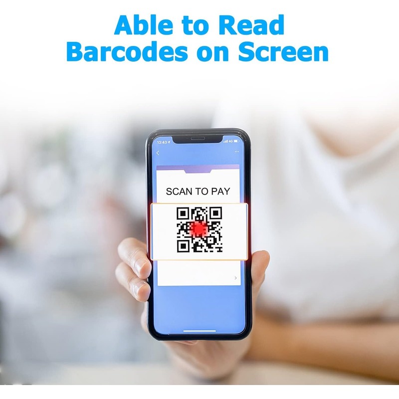 NETUM Upgraded Mini Wireless QR Barcode Scanner, 3 in 1