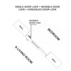 Setaria Viridis Stainless Steel 304 recessed Door Handles ，Hidden Door