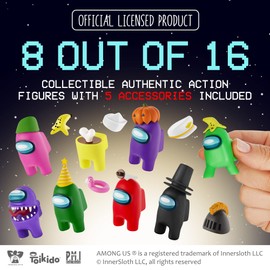 Among Us Crewmate Figures 8 Pack Deluxe Box (S2)