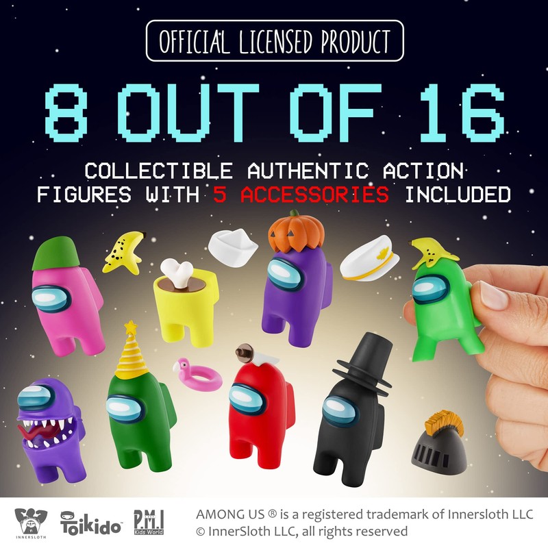 Among Us Crewmate Figures 8 Pack Deluxe Box (S2)
