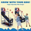 JOYIN Juego de baloncesto para niños con 4 bolas y