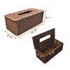 Tissue Box Cover Rectangle Tissue Box with Flip-Open Top ，Decorative