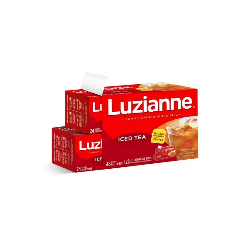 Luzianne Iced Tea Gallon Size Bags 48ct Southern Style Black