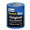 ScotchBlue Original Painter's Tape 1.88 Inch Wide 4 Rolls Multi