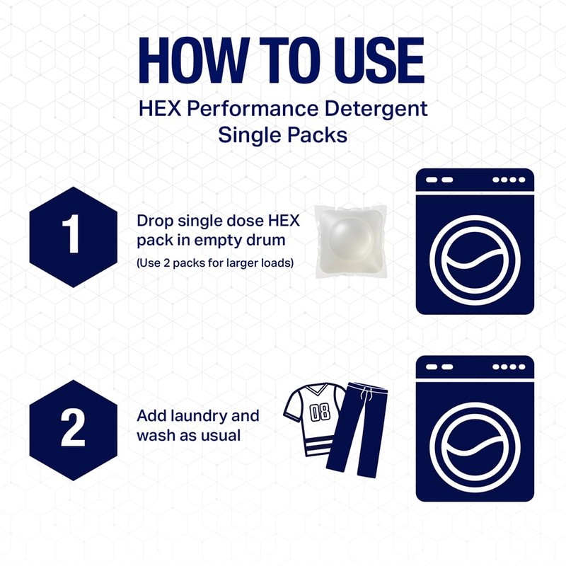HEX Performance Laundry Detergent, Fresh & Clean, 100 Loads (Pack