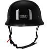 Yesmotor Helmet Half Shell German Motorcycle Helmet with Cycling Glasses