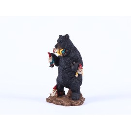 Gnomes In Trouble With Bear Statue