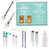 Doggiema Silicone Feeding Nipples and Syringe for Newborn Kittens, Puppies,